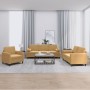 Three-piece brown velvet sofa set with cushions by , Sofas - Ref: Foro24-3201961, Price: 657,74 €, Discount: %