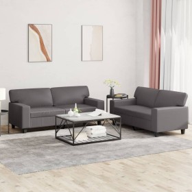 Set mit 2 Stück Sofas Kunstleder grau von , Sofas - Ref: Foro24-3201916, Preis: 513,90 €, Rabatt: %