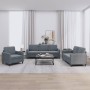 Dreiteiliges dunkelgraues Samtsofa-Set von , Sofas - Ref: Foro24-3201935, Preis: 588,67 €, Rabatt: %