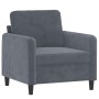 Dreiteiliges dunkelgraues Samtsofa-Set von , Sofas - Ref: Foro24-3201935, Preis: 588,67 €, Rabatt: %
