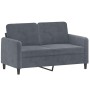 Dreiteiliges dunkelgraues Samtsofa-Set von , Sofas - Ref: Foro24-3201935, Preis: 588,67 €, Rabatt: %
