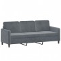 Dreiteiliges dunkelgraues Samtsofa-Set von , Sofas - Ref: Foro24-3201935, Preis: 588,67 €, Rabatt: %
