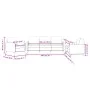 Dreiteiliges dunkelgraues Samtsofa-Set von , Sofas - Ref: Foro24-3201935, Preis: 599,48 €, Rabatt: %