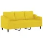 3-piece sofa set with light yellow fabric cushions by , Sofas - Ref: Foro24-3201847, Price: 463,13 €, Discount: %