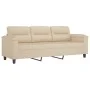 2-piece sofa set with cream microfiber fabric cushions by , Sofas - Ref: Foro24-3202354, Price: 580,98 €, Discount: %