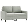 Sofagarnitur mit 2 Stück hellgrauen Samtkissen von , Sofas - Ref: Foro24-3201516, Preis: 476,84 €, Rabatt: %