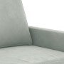 Sofagarnitur mit 2 Stück hellgrauen Samtkissen von , Sofas - Ref: Foro24-3201516, Preis: 476,84 €, Rabatt: %