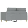 Light gray fabric 2-seater sofa, 120 cm by , Sofas - Ref: Foro24-359470, Price: 226,14 €, Discount: %
