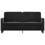 2-Sitzer-Sofa aus schwarzem Samt 140 cm von , Sofas - Ref: Foro24-359447, Preis: 192,34 €, Rabatt: %