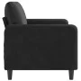 2-Sitzer-Sofa aus schwarzem Samt 140 cm von , Sofas - Ref: Foro24-359447, Preis: 192,34 €, Rabatt: %