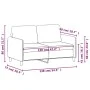 Light gray velvet 2-seater sofa, 120 cm by , Sofas - Ref: Foro24-359432, Price: 177,01 €, Discount: %