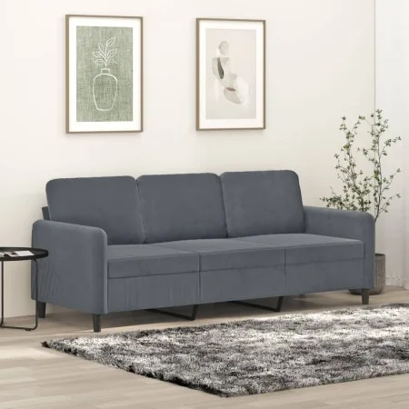 3-Sitzer Sofa dunkelgrau Samt 180 cm von , Sofas - Ref: Foro24-359453, Preis: 260,65 €, Rabatt: %
