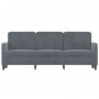 Sofá de 3 plazas terciopelo gris oscuro 180 cm de , Sofás - Ref: Foro24-359453, Precio: 262,46 €, Descuento: %