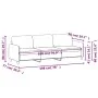 3-Sitzer Sofa dunkelgrau Samt 180 cm von , Sofas - Ref: Foro24-359453, Preis: 260,65 €, Rabatt: %