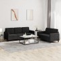 Set aus 2-teiligen Sofas aus schwarzem Samt von , Sofas - Ref: Foro24-3202019, Preis: 475,09 €, Rabatt: %