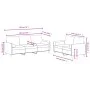 Set von Sofas mit 2 Stück Kissen roter Samt von , Sofas - Ref: Foro24-3202038, Preis: 514,09 €, Rabatt: %