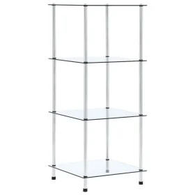 4-tier transparent tempered glass shelf 40x40x100 cm by vidaXL, Bookcases and shelves - Ref: Foro24-249505, Price: 52,37 €, D...