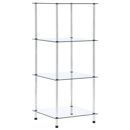 4-tier transparent tempered glass shelf 40x40x100 cm by vidaXL, Bookcases and shelves - Ref: Foro24-249505, Price: 53,16 €, D...