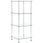4-tier transparent tempered glass shelf 40x40x100 cm by vidaXL, Bookcases and shelves - Ref: Foro24-249505, Price: 52,37 €, D...