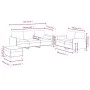 3-piece velvet yellow sofa set with cushions by , Sofas - Ref: Foro24-3202050, Price: 578,82 €, Discount: %