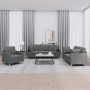 3-piece dark gray fabric sofa set with cushions by , Sofas - Ref: Foro24-3202071, Price: 682,04 €, Discount: %