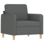 3-piece dark gray fabric sofa set with cushions by , Sofas - Ref: Foro24-3202071, Price: 682,04 €, Discount: %