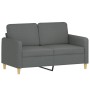 3-piece dark gray fabric sofa set with cushions by , Sofas - Ref: Foro24-3202071, Price: 682,04 €, Discount: %