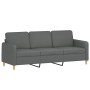 3-piece dark gray fabric sofa set with cushions by , Sofas - Ref: Foro24-3202071, Price: 682,04 €, Discount: %
