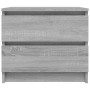 Mesita de noche madera contrachapada gris Sonoma 50x39x43,5 cm de vidaXL, Mesitas de noche - Ref: Foro24-815824, Precio: 49,9...