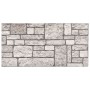 Paneles de pared 3D diseño de ladrillo 10 uds EPS gris