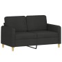 2-piece black fabric sofa set with cushions by , Sofas - Ref: Foro24-3202090, Price: 434,74 €, Discount: %