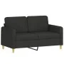 2-piece black fabric sofa set with cushions by , Sofas - Ref: Foro24-3202090, Price: 427,77 €, Discount: %