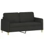 2-piece black fabric sofa set with cushions by , Sofas - Ref: Foro24-3202090, Price: 427,77 €, Discount: %