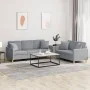 Juego de sofás con cojines 2 piezas tela gris claro de , Sofás - Ref: Foro24-3202134, Precio: 500,61 €, Descuento: %