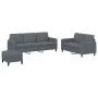 3-piece dark gray velvet sofa set by , Sofas - Ref: Foro24-3202025, Price: 504,59 €, Discount: %