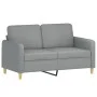 Set of sofas with 2 light gray fabric cushions by , Sofas - Ref: Foro24-3202086, Price: 424,72 €, Discount: %