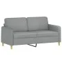 Set of sofas with 2 light gray fabric cushions by , Sofas - Ref: Foro24-3202086, Price: 424,72 €, Discount: %