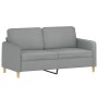 Set von Sofas mit 2 Stück Kissen aus hellgrauem Stoff von , Sofas - Ref: Foro24-3202086, Preis: 432,79 €, Rabatt: %