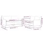 Set von Sofas mit 2 Stück Kissen aus hellgrauem Stoff von , Sofas - Ref: Foro24-3202086, Preis: 424,72 €, Rabatt: %