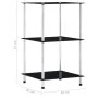 3-tier black tempered glass shelf 40x40x67 cm by vidaXL, Bookcases and shelves - Ref: Foro24-249509, Price: 38,99 €, Discount: %