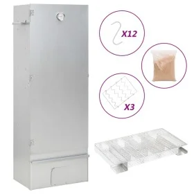 BBQ smoker oven with cold smoke generator galvanized steel by , Barbecues - Ref: Foro24-3200772, Price: 245,41 €, Discount: %