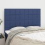 Cabeceros 4 unidades tela azul 72x5x78/88 cm en Cabeceros y pies de cama | Comprar online en Foro24