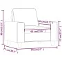 Dunkelgrauer Stoffsessel 60 cm von , Sofas - Ref: Foro24-359376, Preis: 172,22 €, Rabatt: %