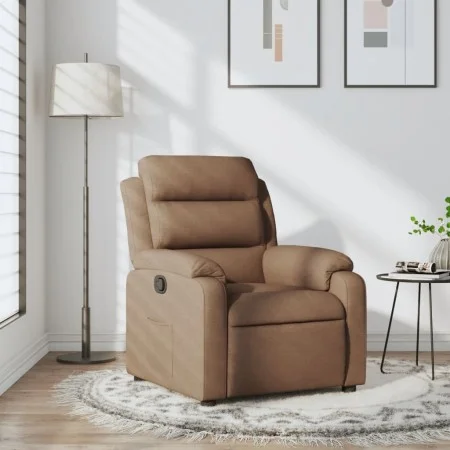 Brown Fabric Recliner by , Armchairs - Ref: Foro24-373466, Price: 243,86 €, Discount: %