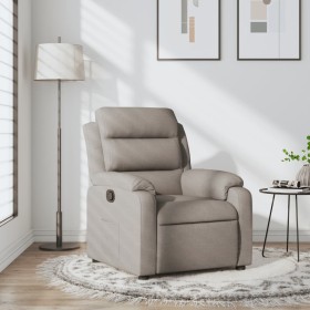 Taupe gray fabric recliner by , Armchairs - Ref: Foro24-373470, Price: 202,59 €, Discount: %