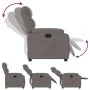 Taupe gray fabric recliner by , Armchairs - Ref: Foro24-373470, Price: 239,59 €, Discount: %