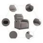 Taupe gray fabric recliner by , Armchairs - Ref: Foro24-373470, Price: 239,59 €, Discount: %