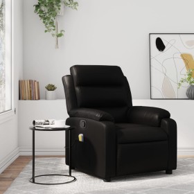 Sillón de masaje reclinable cuero sintético negro de , Sillones - Ref: Foro24-373493, Precio: 289,02 €, Descuento: %