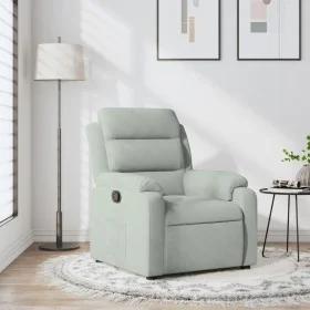 Light gray velvet recliner by , Armchairs - Ref: Foro24-373500, Price: 195,34 €, Discount: %
