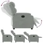 Sillón reclinable de terciopelo gris claro de , Sillones - Ref: Foro24-373500, Precio: 195,32 €, Descuento: %